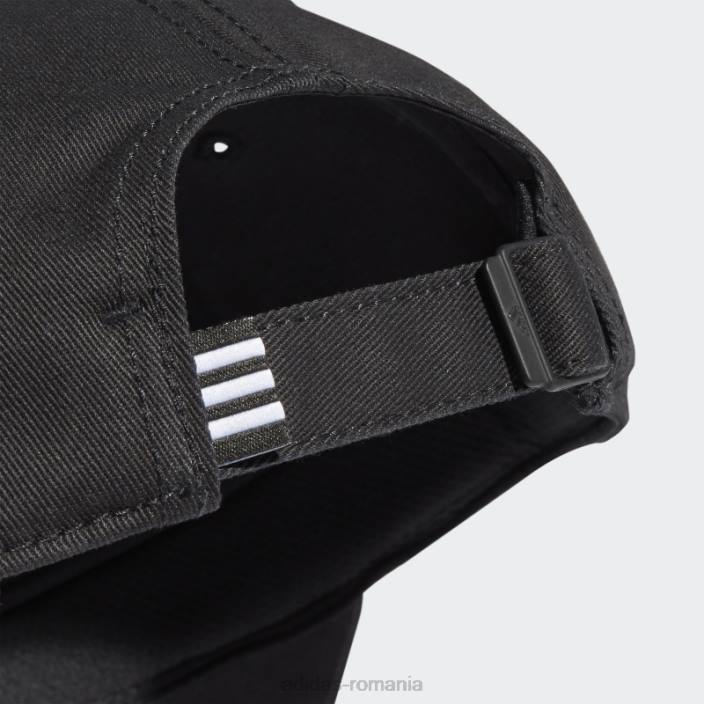 Adidas șapcă din twill cu 3 dungi de baseball alb unisex alb negru 2JBN7431