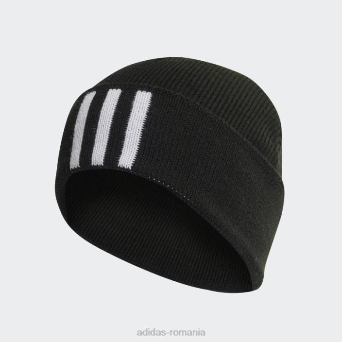 Adidas beanie neagră cu 3 dungi adidas unisex alb negru 2JBN7983