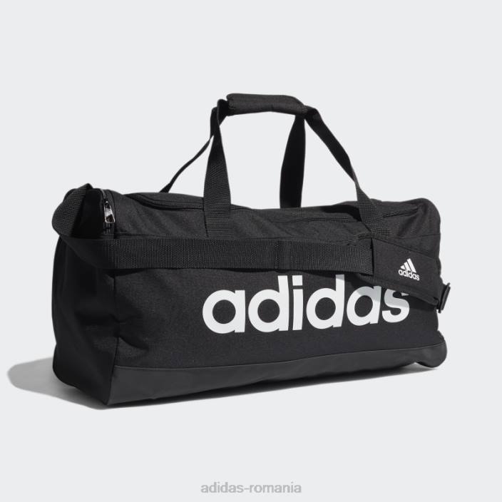 Adidas geantă duffel cu logo essentials mediu negru unisex alb negru 2JBN7759