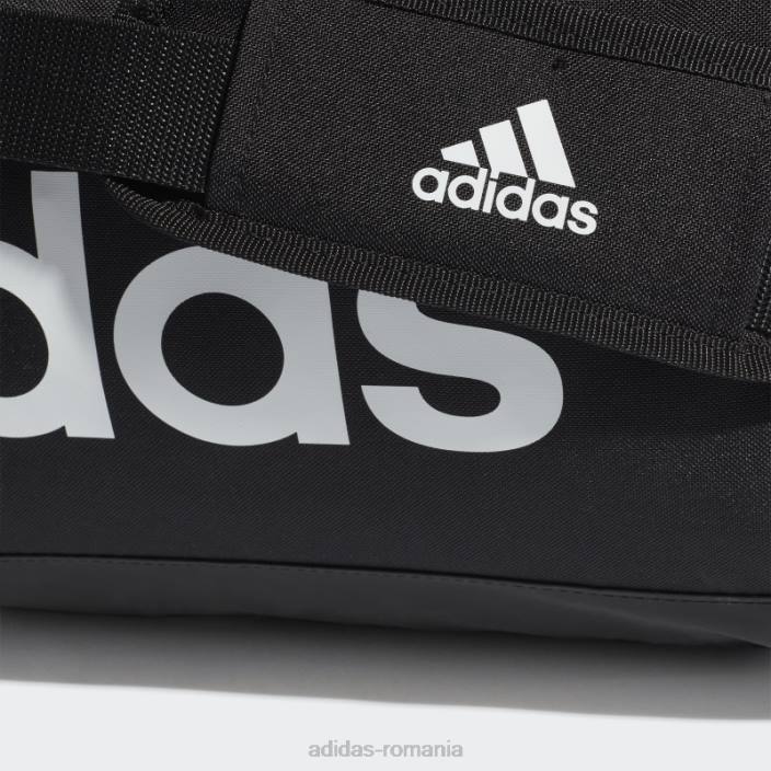 Adidas geantă duffel cu logo essentials mediu negru unisex alb negru 2JBN7759