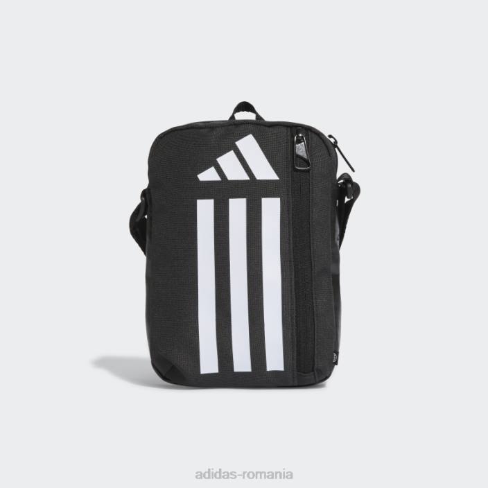 Adidas geantă neagră de umăr de antrenament essentials unisex alb negru 2JBN15496