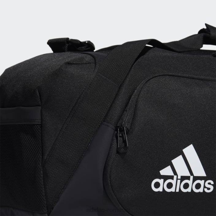 Adidas geanta neagra cu sistem de ambalare optimizat team duffel bag 50 l unisex negru 2JBN1870