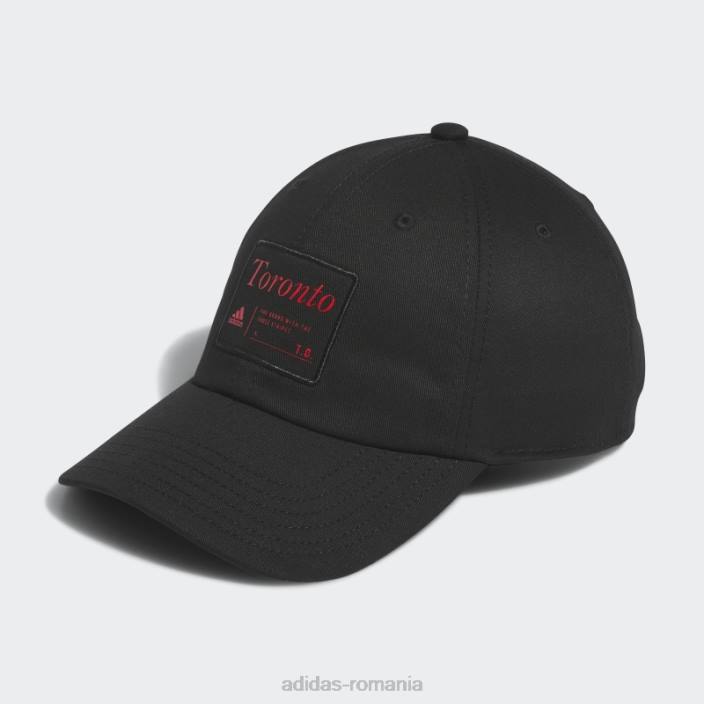 Adidas orașe cheie negre la un capac relaxat unisex negru/rosu 2JBN7414