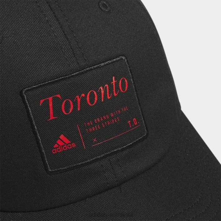 Adidas orașe cheie negre la un capac relaxat unisex negru/rosu 2JBN7414