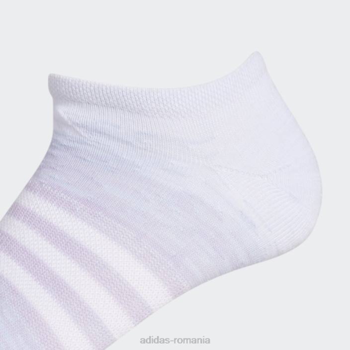 Adidas șosete alb ombre nu-show 6 perechi unisex alb/albastru/albastru zorilor 2JBN8092