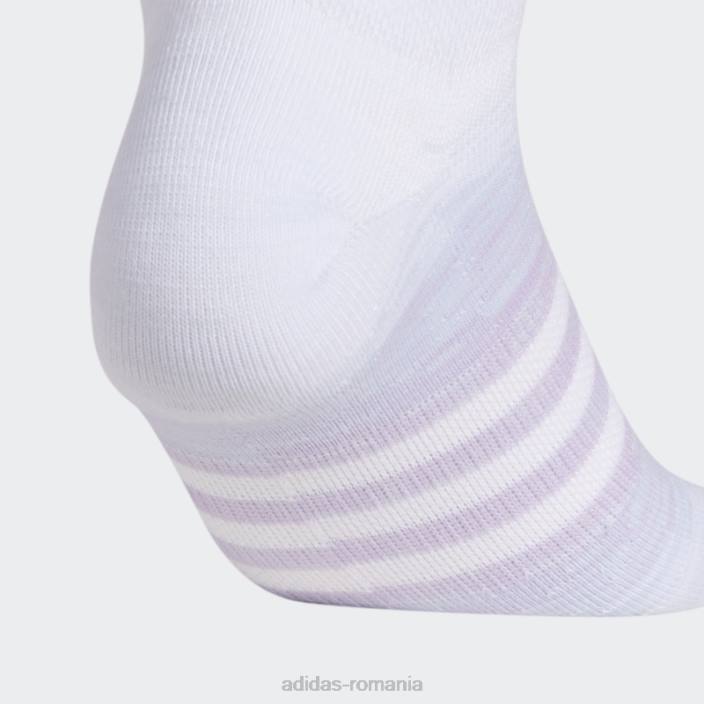 Adidas șosete alb ombre nu-show 6 perechi unisex alb/albastru/albastru zorilor 2JBN8092