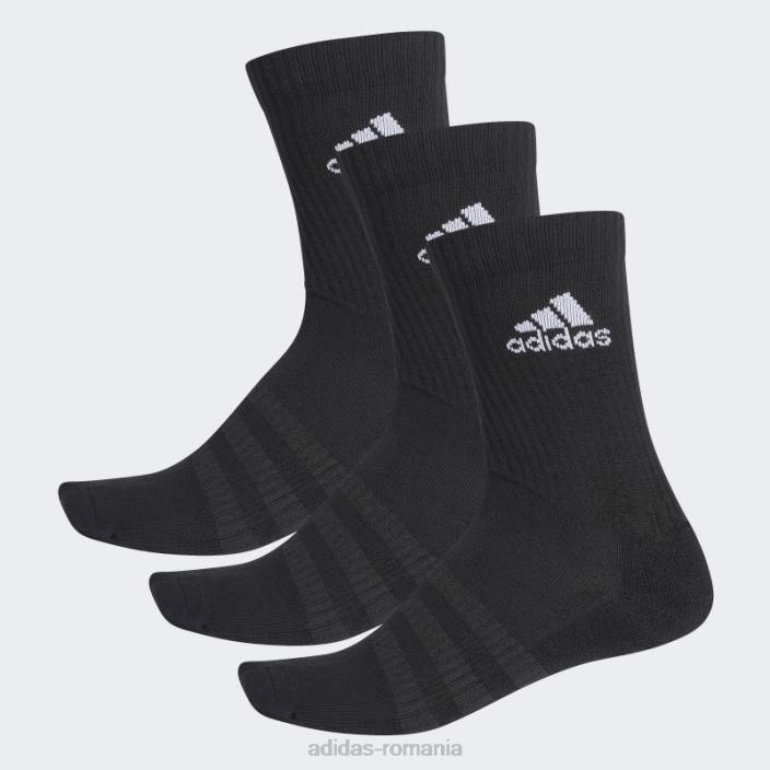 Adidas șosete cu perne de echipaj 3 perechi alb cald unisex alb negru 2JBN10973