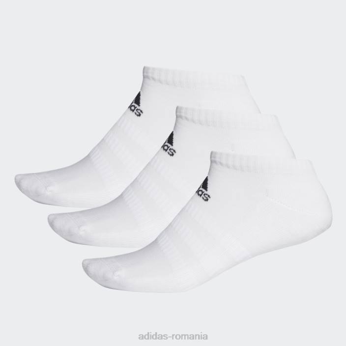 Adidas șosete decoltate cu perne albe unisex alb 2JBN1910
