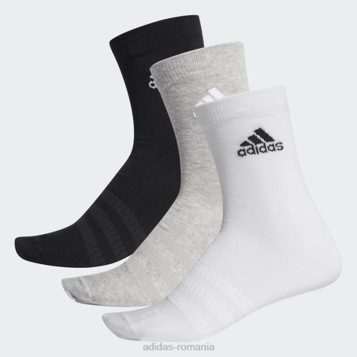 Adidas șosete echipaj gri mediu 3 perechi adidas unisex gri mediu/alb/negru 2JBN1899