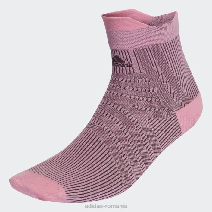 Adidas șosete sferturi grafice de performanță roz unisex roz/alb 2JBN8020