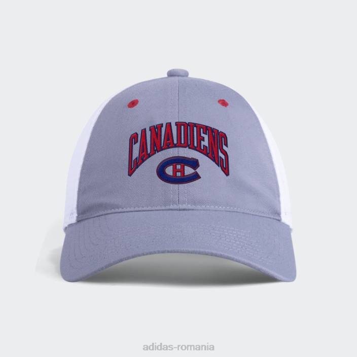 Adidas pălărie de camioner slouch canadieni gri unisex gri/alb/nhl-mca-508 2JBN7937