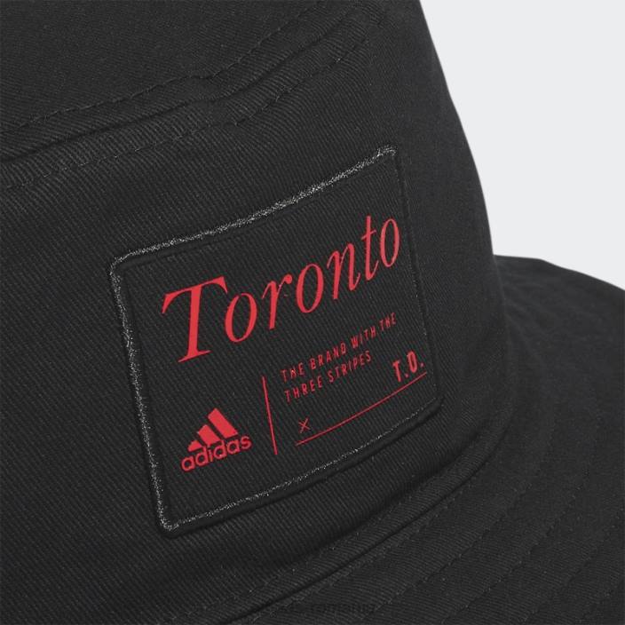 Adidas pălărie neagră unisex key city to bucket unisex negru/rosu 2JBN7408
