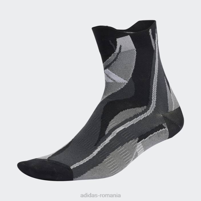 Adidas performanță concepută pentru șosete grafice sport negre unisex negru/alb/gri 2JBN15494