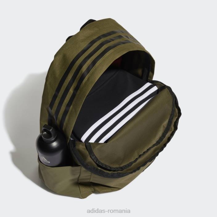 Adidas rucsac clasic cu 3 dungi olive unisex măsline/negru/portocaliu 2JBN8204