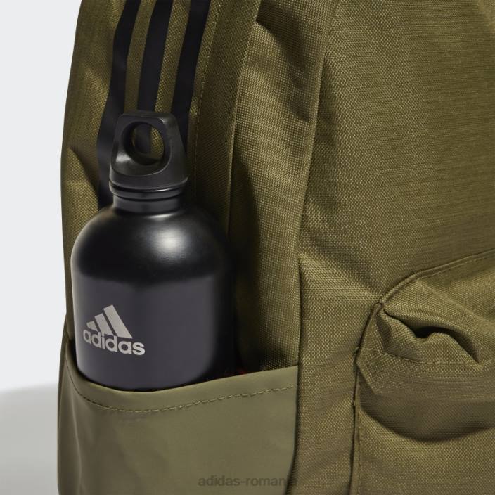 Adidas rucsac clasic cu 3 dungi olive unisex măsline/negru/portocaliu 2JBN8204