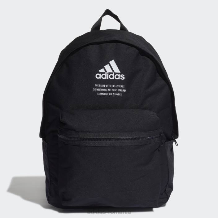 Adidas rucsac clasic din material negru unisex alb negru 2JBN8168