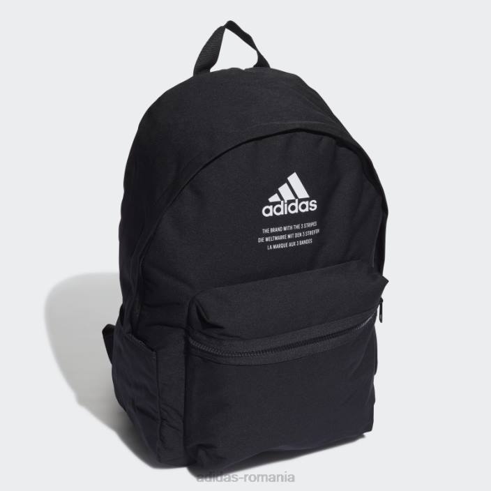 Adidas rucsac clasic din material negru unisex alb negru 2JBN8168