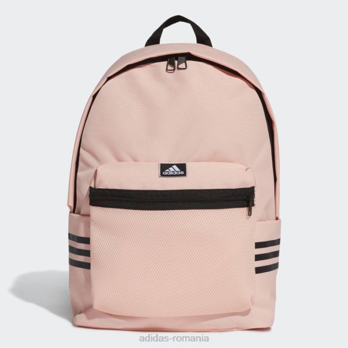 Adidas rucsac haze coral clasic cu 3 dungi unisex haze coral/alb 2JBN15604