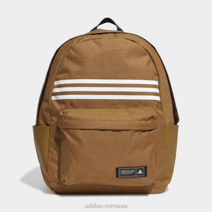 Adidas rucsac orizontal adidas clasic bronz cu 3 dungi unisex bronz/alb 2JBN7449