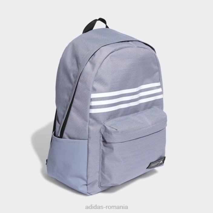 Adidas rucsac orizontal clasic cu 3 dungi violet argintiu unisex violet argintiu/alb 2JBN7832