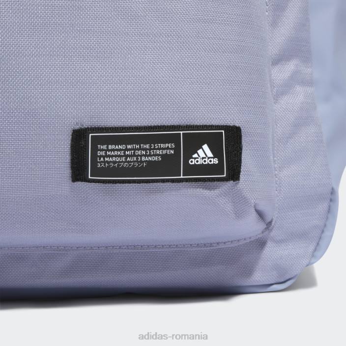 Adidas rucsac orizontal clasic cu 3 dungi violet argintiu unisex violet argintiu/alb 2JBN7832