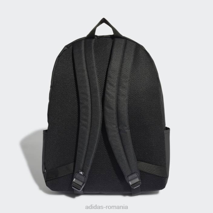 Adidas rucsac orizontal clasic negru cu 3 dungi unisex alb negru 2JBN7462