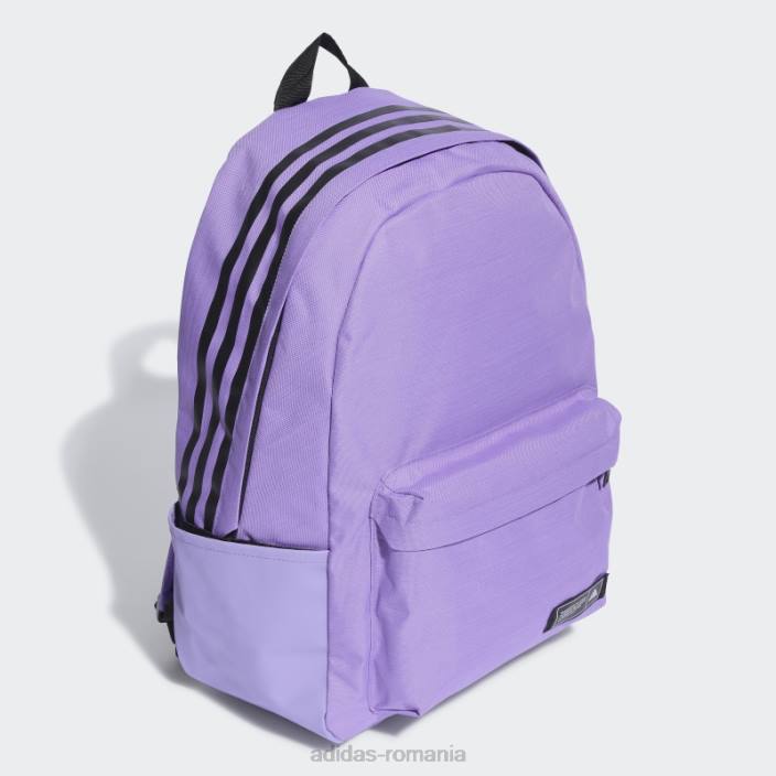 Adidas rucsac violet clasic cu 3 dungi unisex violet/negru 2JBN7445