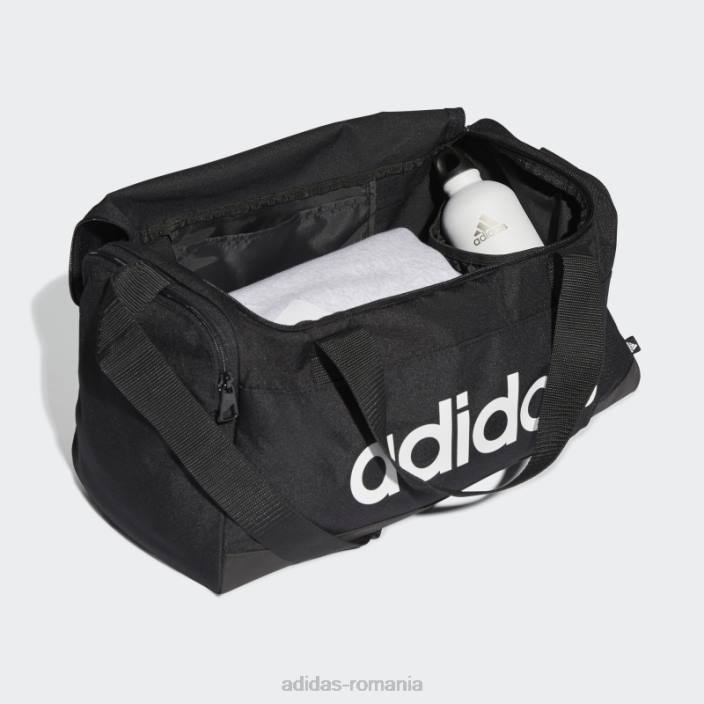 Adidas sac de sport cu logo essentials extra mic negru unisex alb negru 2JBN8144