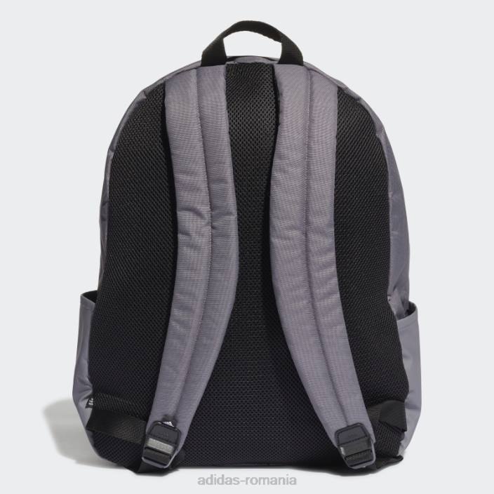 Adidas trace gri clasic rucsac orizontal cu 3 dungi adidas unisex urme gri/negru 2JBN8253