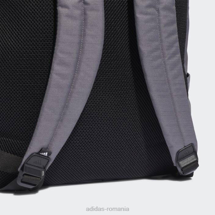 Adidas trace gri clasic rucsac orizontal cu 3 dungi adidas unisex urme gri/negru 2JBN8253