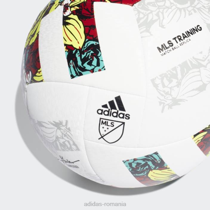 Adidas minge de antrenament mls galbenă unisex alb/galben/albastru 2JBN21561