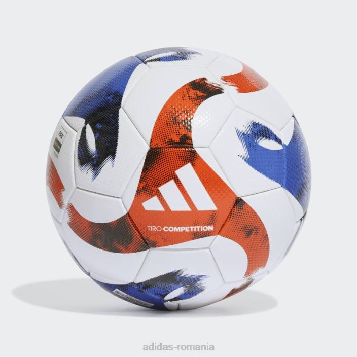 Adidas minge de competiție tiro albă unisex alb/negru/portocaliu/albastru regal 2JBN21553