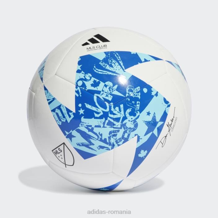 Adidas mls club ball albastru unisex alb/albastru/cian 2JBN21559