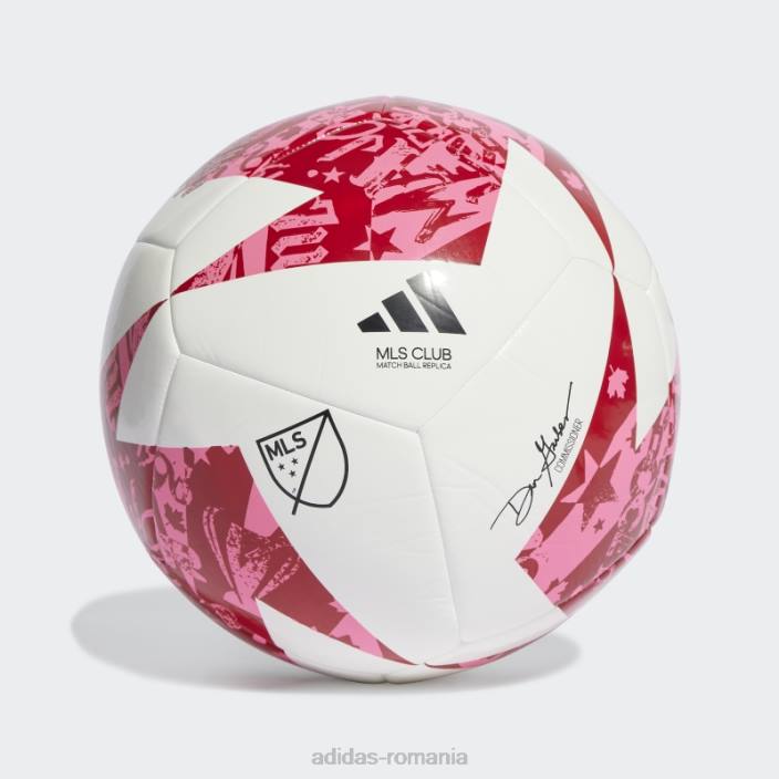 Adidas mls club mingea albă unisex alb/rosu/roz 2JBN21560