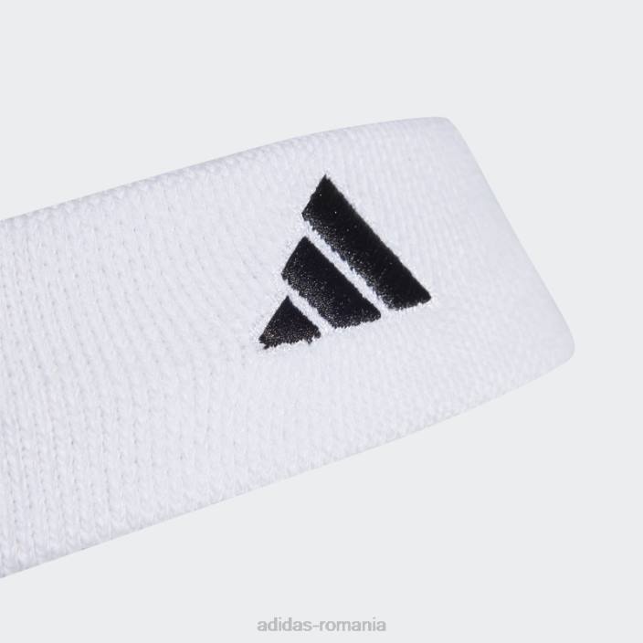 Adidas bentita albă de tenis unisex alb negru 2JBN15472