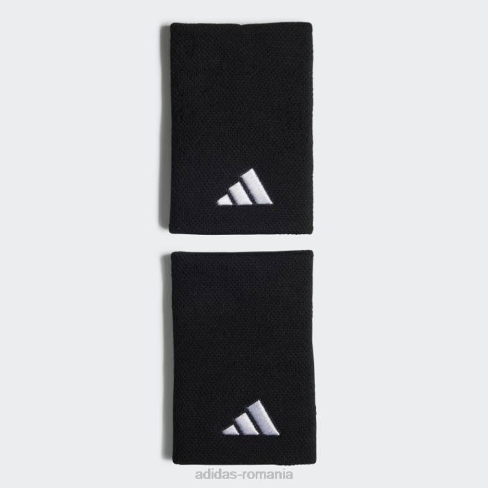 Adidas brățară de tenis neagră mare unisex alb negru 2JBN1804