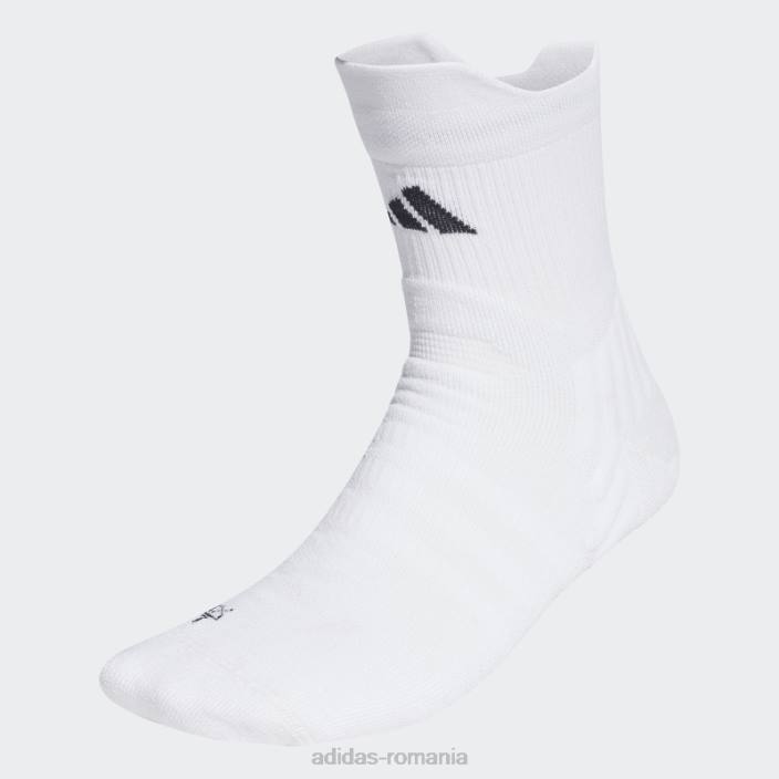 Adidas șosete sferturi cu perne de tenis 1 pereche alb unisex alb negru 2JBN15415