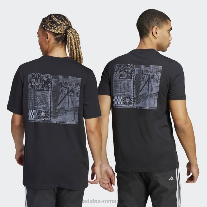 Adidas Tricou grafic ciclism (gen neutru) negru adidas unisex negru 2JBN14106