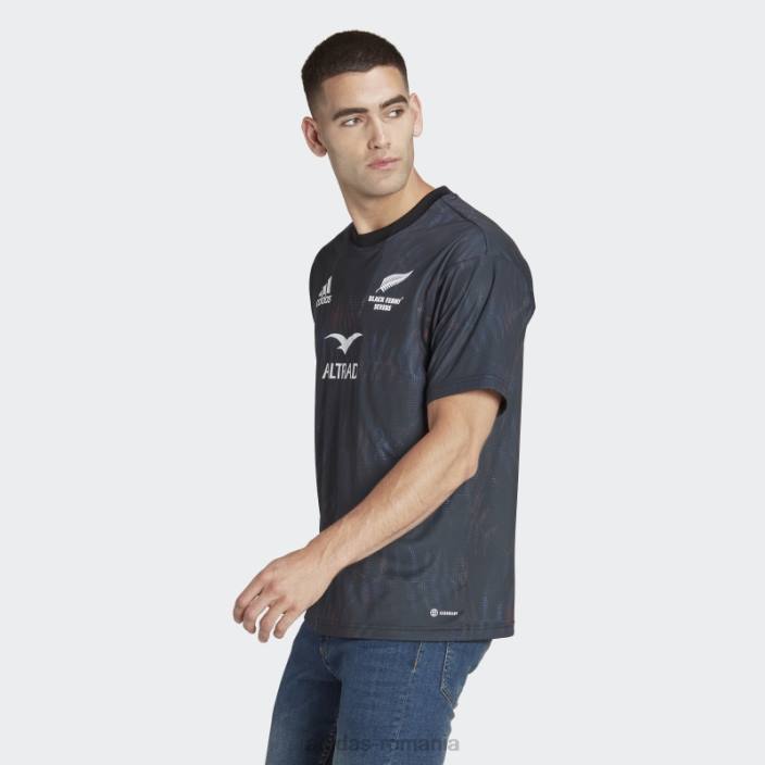 Adidas tricou acasă negru negru ferns sevens (neutru de gen) unisex alb negru 2JBN13888