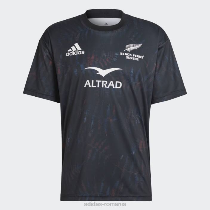 Adidas tricou acasă negru negru ferns sevens (neutru de gen) unisex alb negru 2JBN13888
