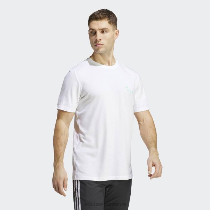 Adidas tricou grafic pentru ciclism (neutru de gen) alb unisex alb 2JBN14402