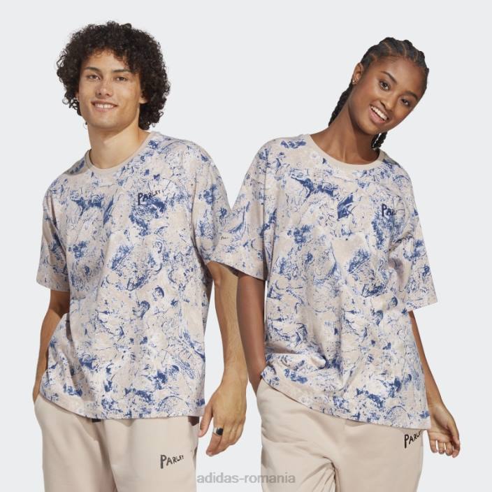 Adidas tricou quartz hot x parley (neutru de gen) unisex cuarț/argintiu zori 2JBN942
