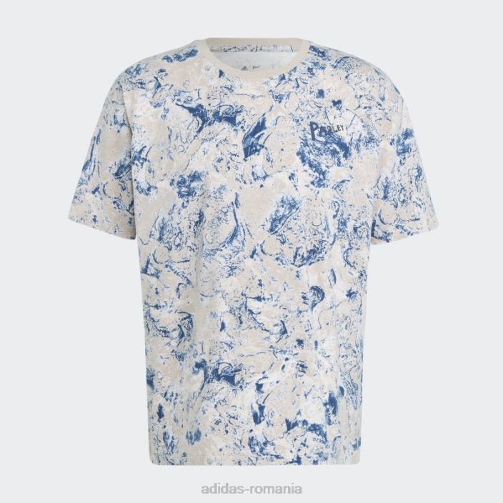 Adidas tricou quartz hot x parley (neutru de gen) unisex cuarț/argintiu zori 2JBN942
