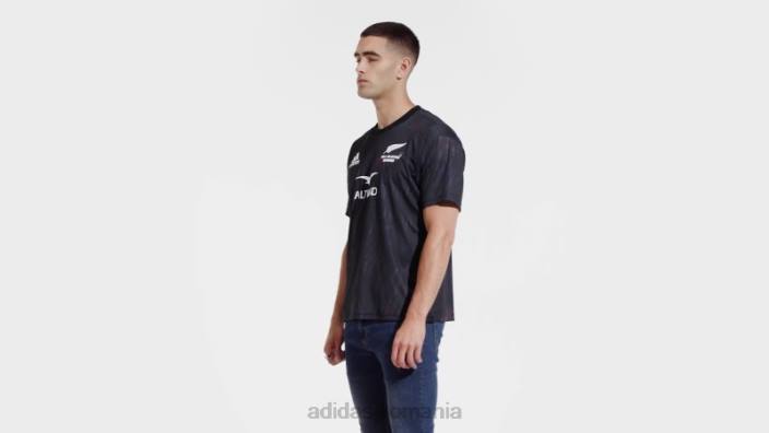 Adidas tricoul de acasă all blacks sevens (neutru de gen) negru unisex alb negru 2JBN14299