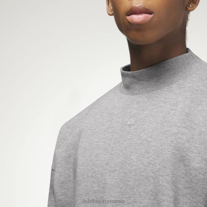 Adidas baschet heather crew hanorac oatmeal închis unisex fulgi de ovăz închis la culoare 2JBN13347