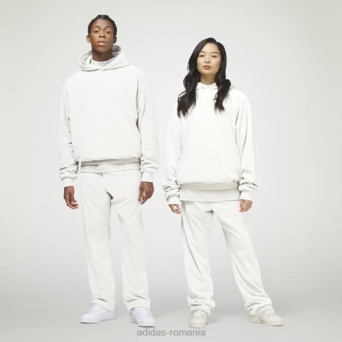 Adidas hanorac baschet din velur alb unisex alb 2JBN13656