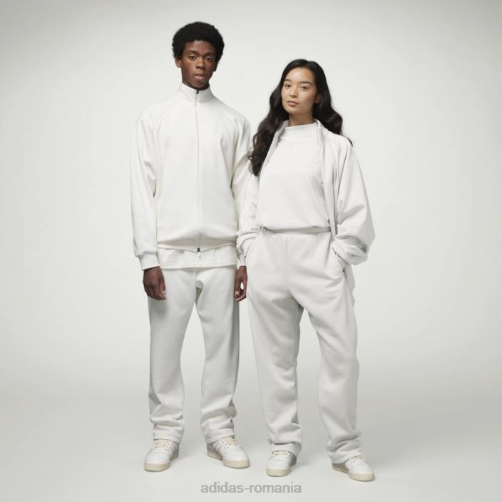 Adidas jachetă albă de sport de baschet fierbinte unisex alb 2JBN6150
