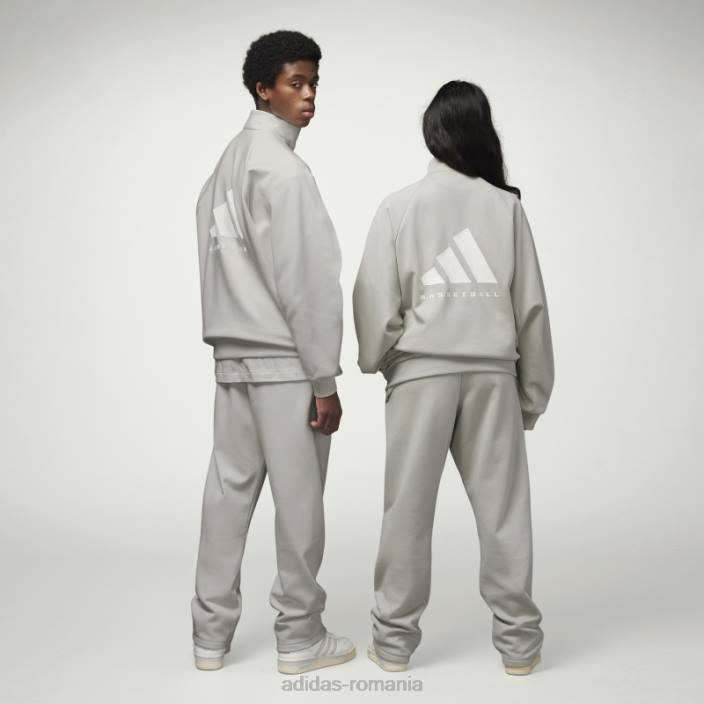 Adidas jachetă de sport de baschet gri metal unisex gri metal 2JBN774