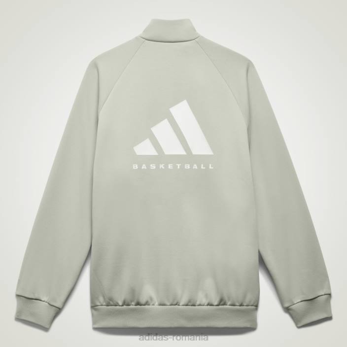Adidas jachetă de sport de baschet verde la modă unisex verde 2JBN784