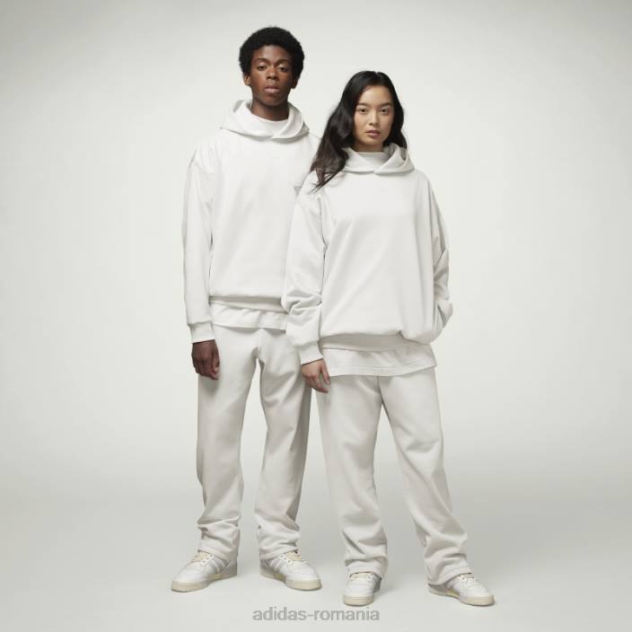 Adidas joggeri albi de baschet fierbinți unisex alb 2JBN13623
